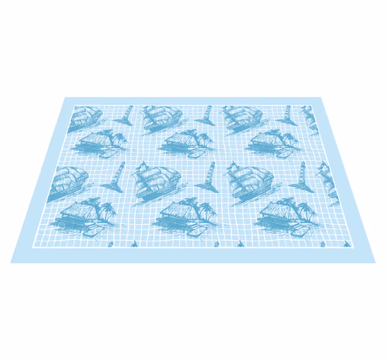 Westwind toile mønster design vintage tæppe - TenStickers