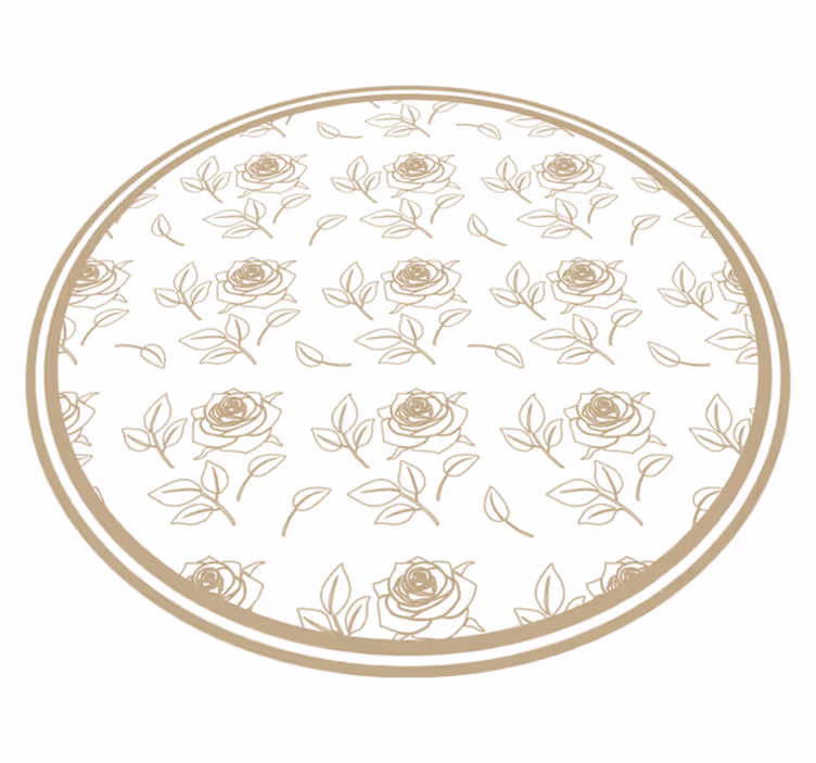 Rosenblomsterarrangement Blomster og planter vinyltæppe - TenStickers