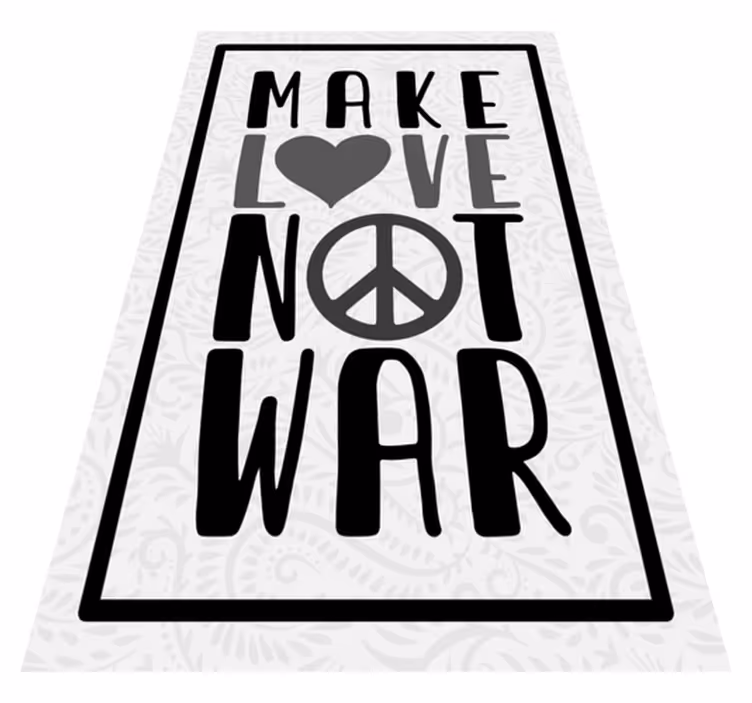 Make love not war citat tilpasset tæppe - TenStickers