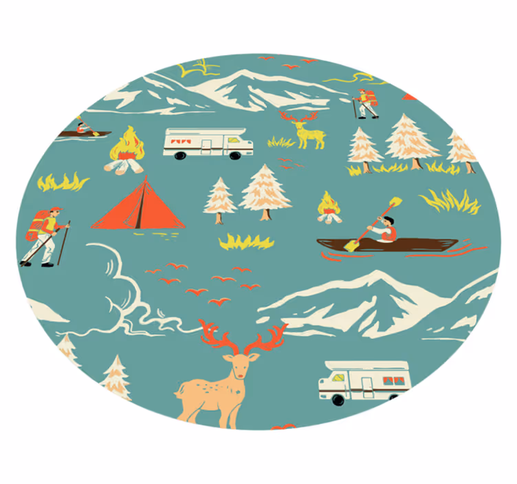 Udendørs eventyr natur vinyl tæppe - TenStickers