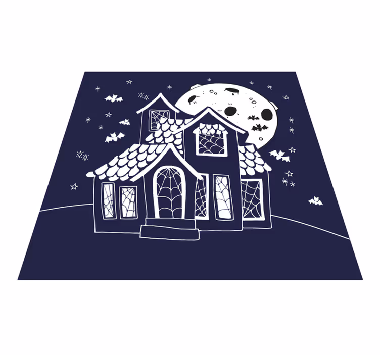 Uhyggelig palæomgivelse vinyltæpper til halloween - TenStickers
