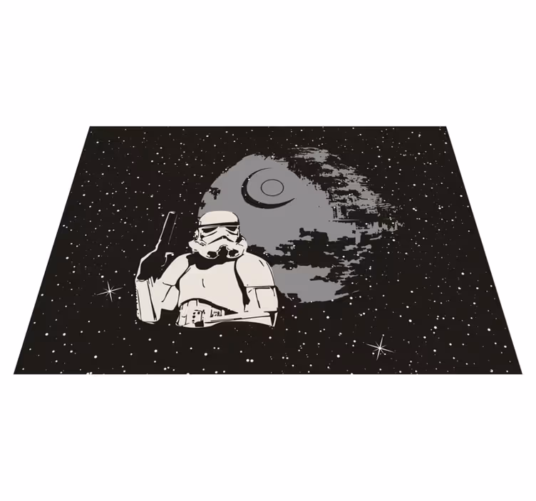 Rumstormtrooper-scene vinyl tæppe - TenStickers