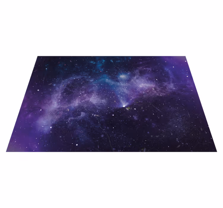 Kosmisk galakse-scene stjerne vinyl tæppe - TenStickers