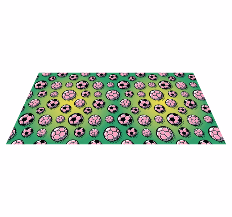 Gradient fodboldbane baggrund vinyl tæppe - TenStickers
