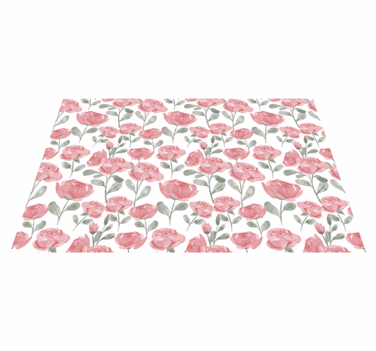 Valmuer botanisk motiv Blomster og planter vinyltæppe - TenStickers