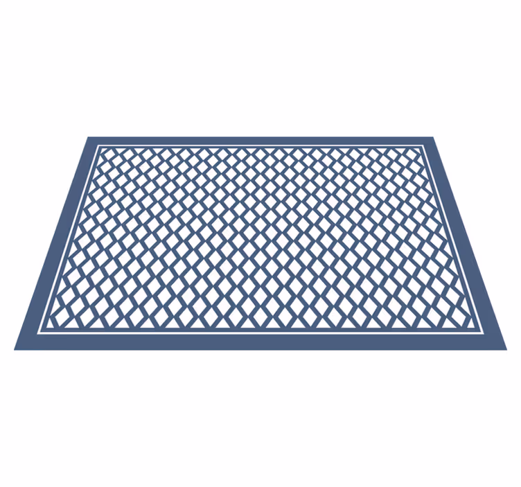 Elegant diamantmotiv geometriske vinyl tæppe - TenStickers
