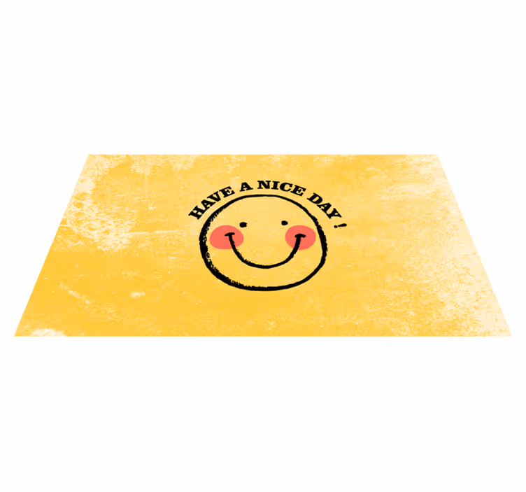 Hav en god dag! vinyl tæppe med sætninger - TenStickers