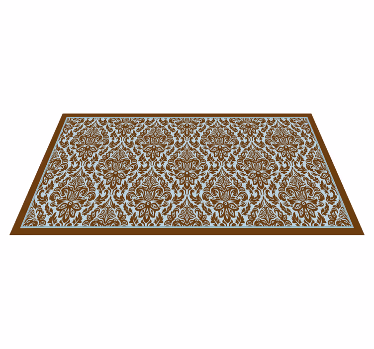 Elegant blomsterarrangement vintage vinyl tæppe - TenStickers
