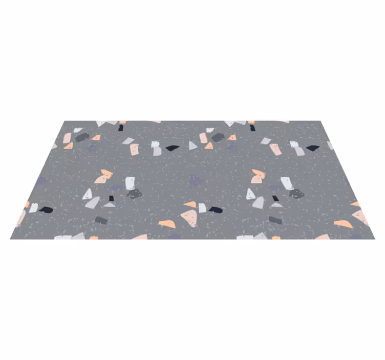 Marmor terrazzo effekt mosaik gulvfliser - TenStickers