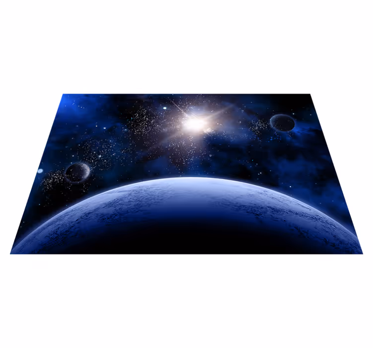 Kosmisk stjernehimmel vinyl tæppe - TenStickers