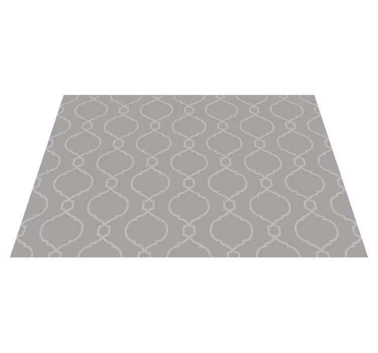 Stilfuldt geometrisk print vinyl tæppe med fliseeffekt - TenStickers