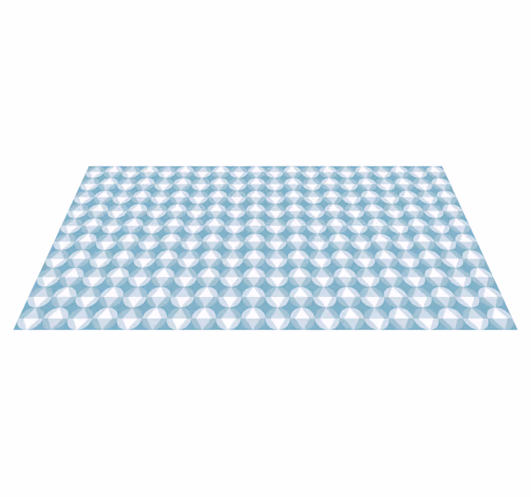 Dynamisk diamantmønster geometriske vinyl tæppe - TenStickers
