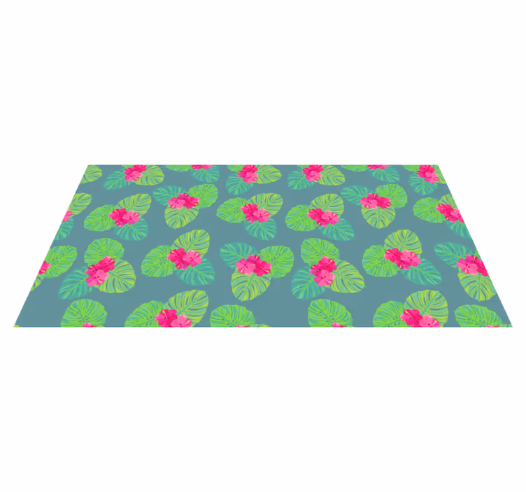 Eksotisk blomsterarrangement Blomster og planter vinyltæppe - TenStickers