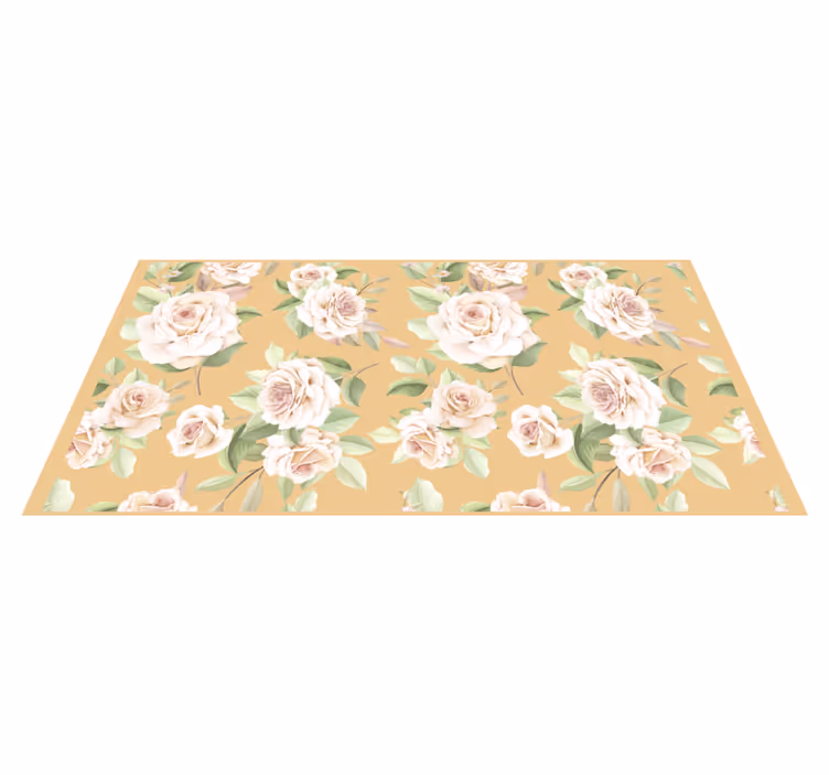 Blid blomsternydelse Blomster og planter vinyltæppe - TenStickers