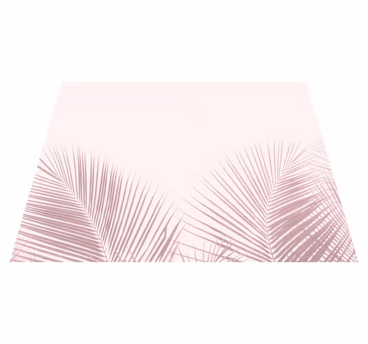 Elegant palmebilleder Blomster og planter vinyltæppe - TenStickers