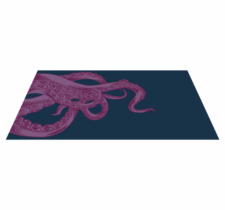 Octopus Ornament Overlay vinyltæpper med dyr - TenStickers