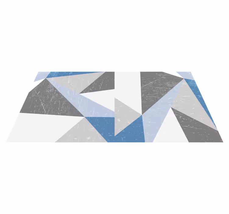 Geometrisk marmor mønster geometriske vinyl tæppe - TenStickers