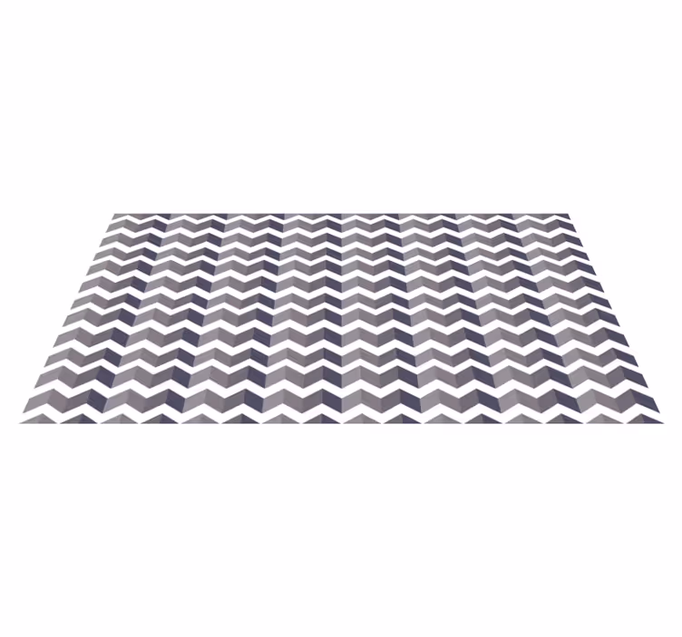 Chevron mønster elegance geometriske vinyl tæppe - TenStickers