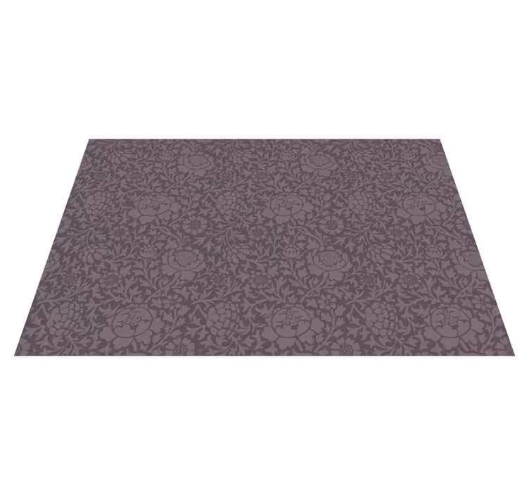 Elegant Floral Pattern Blomster og planter vinyltæppe - TenStickers