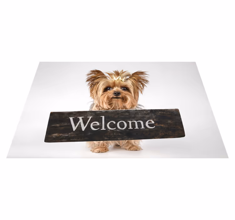 Velkomst med hundeentréfliser - TenStickers