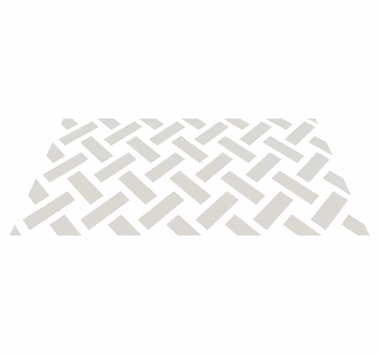 Chevron mønster geometriske vinyl tæppe - TenStickers