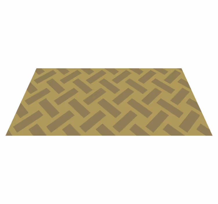 Chevron-zigzag geometriske vinyl tæppe - TenStickers