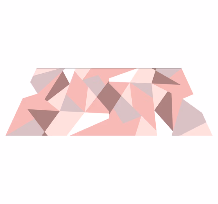 Geometrisk trekant mønster geometriske vinyl tæppe - TenStickers