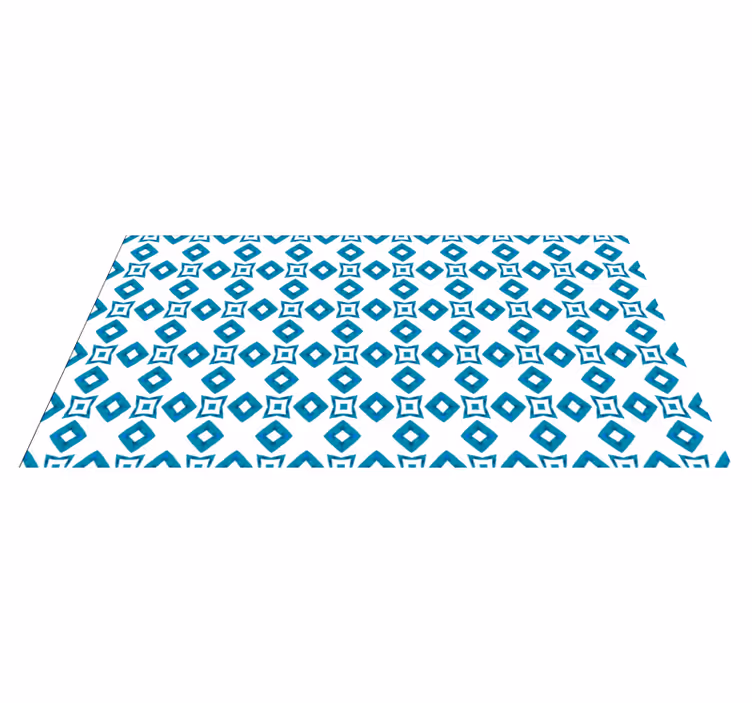Diamant motiv geometriske vinyl tæppe - TenStickers