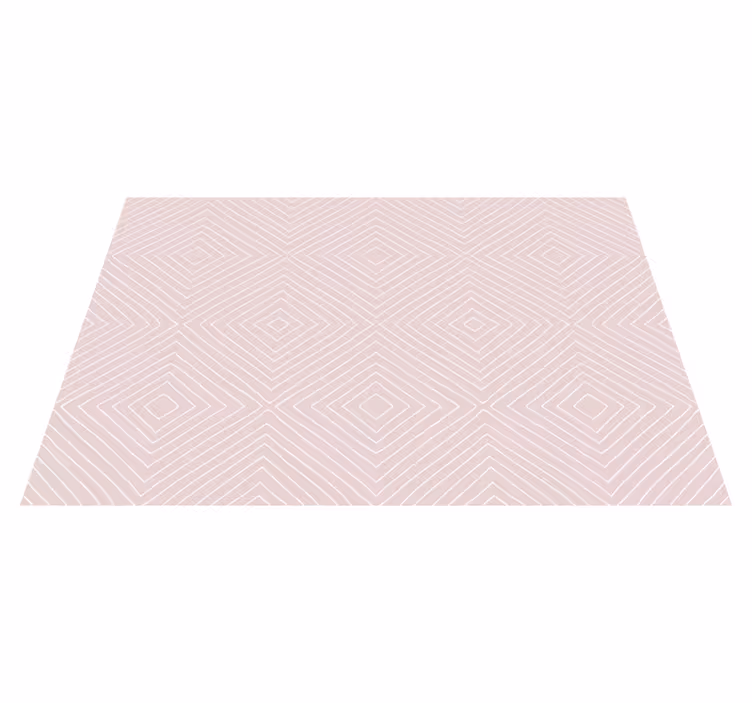 Diagonale diamanter geometriske vinyl tæppe - TenStickers