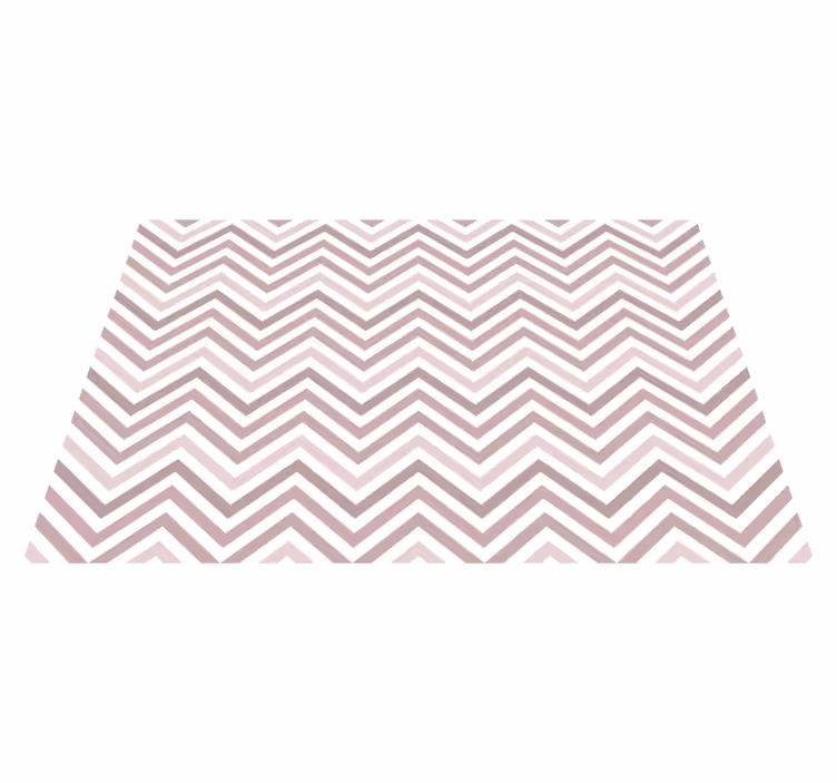 Chevron mønster design geometriske vinyl tæppe - TenStickers