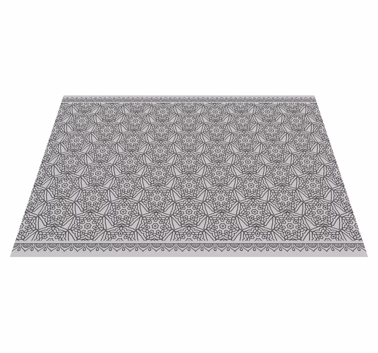 Mandala symmetri mandala vinyl tæppe - TenStickers