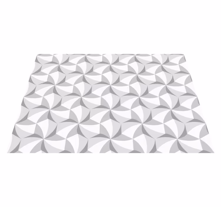 Abstrakt hvirvelmønster geometriske vinyl tæppe - TenStickers