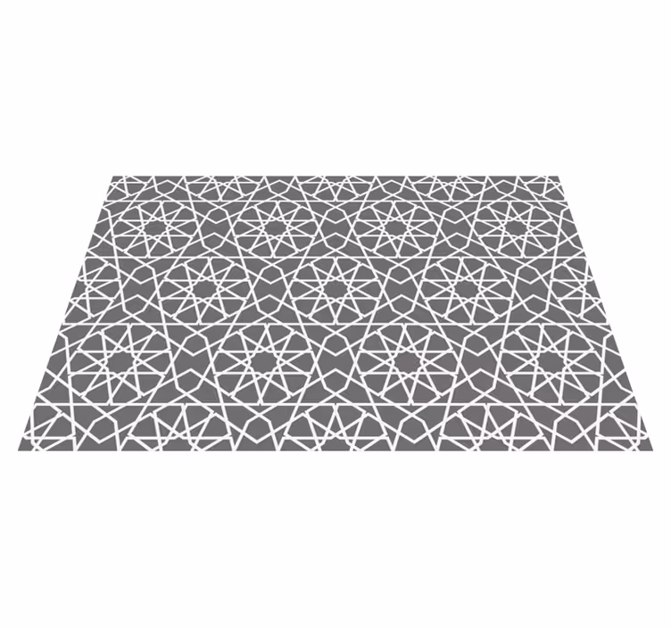 Skærende linjer geometriske vinyl tæppe - TenStickers