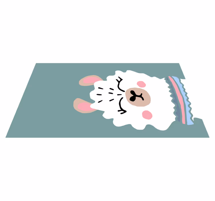 Lam illustration vinyl gulvtæppe til babyværelse - TenStickers