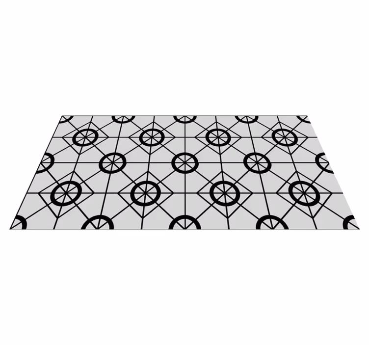 Geometrisk vinyl design geometriske vinyl tæppe - TenStickers