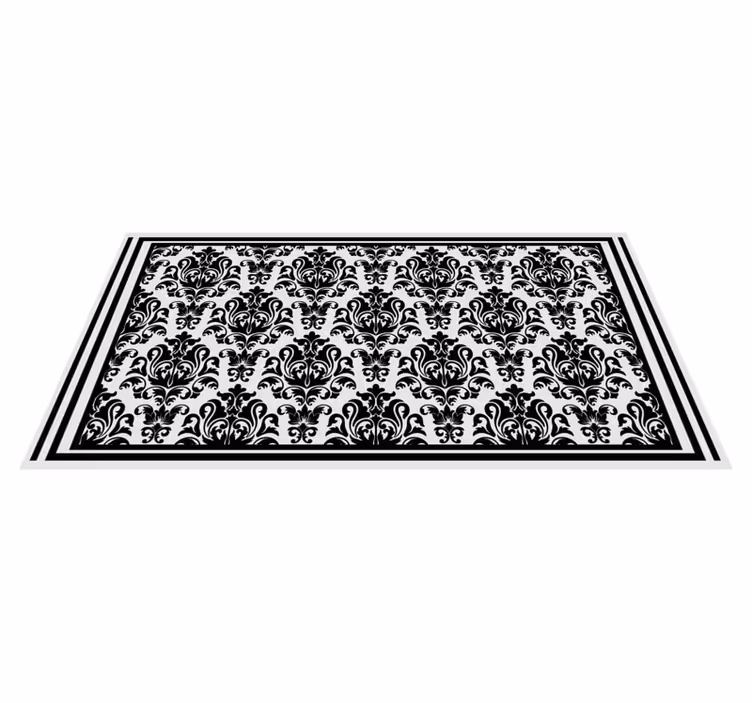 Barok elegance vintage vinyl tæppe - TenStickers