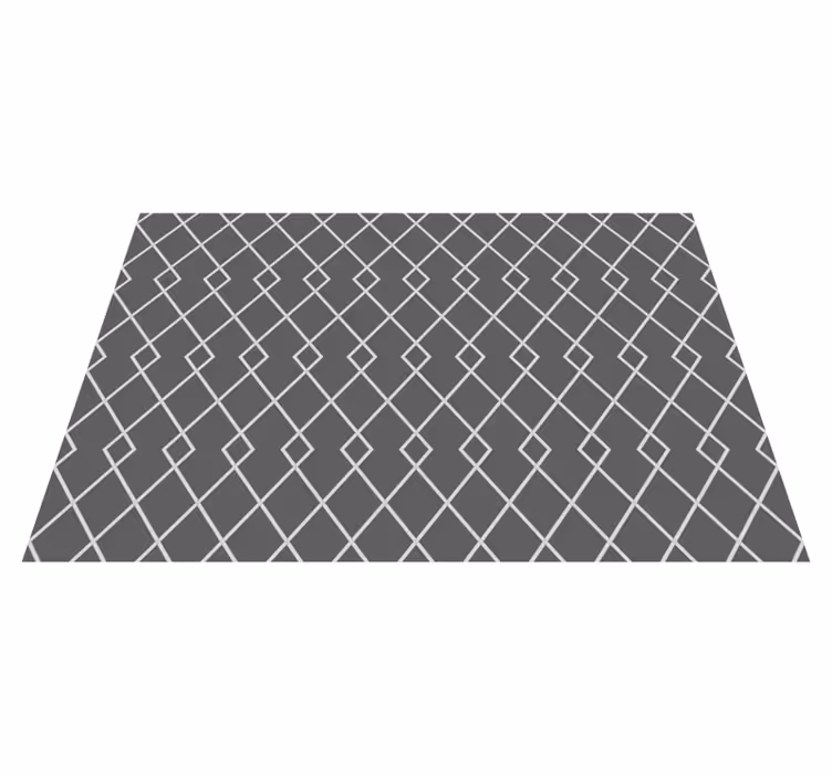 Elegant diamantarrangement geometriske vinyl tæppe - TenStickers