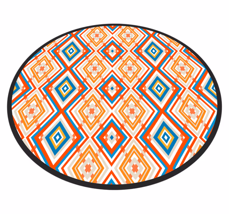 Levende element geometriske vinyl tæppe - TenStickers