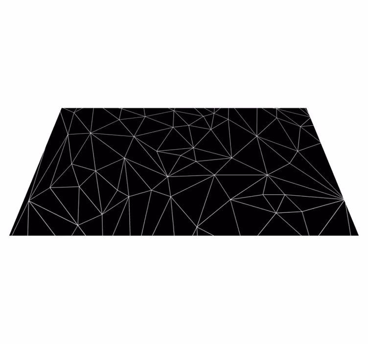 Geometriske linjer geometriske vinyl tæppe - TenStickers