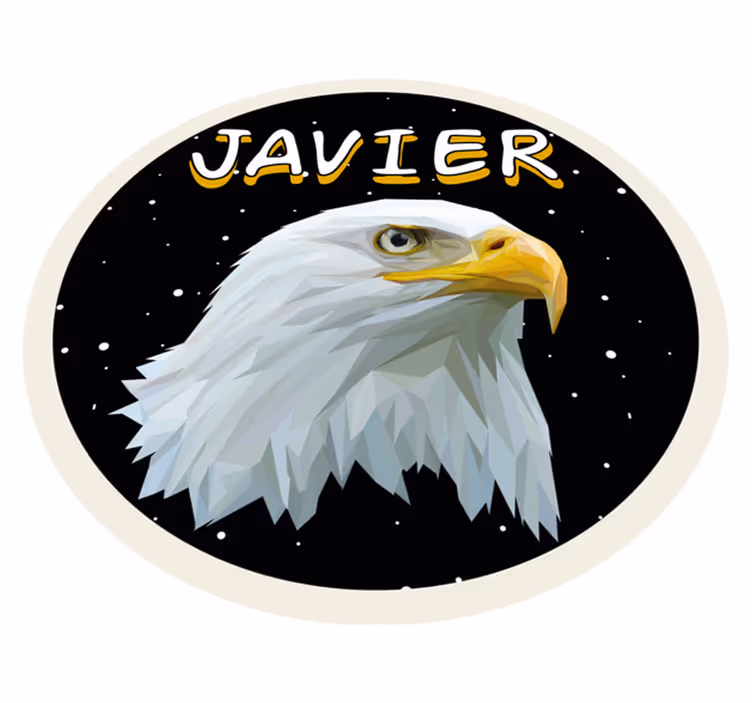 Tilpasselig ørn vinyl tæppe med navn - TenStickers
