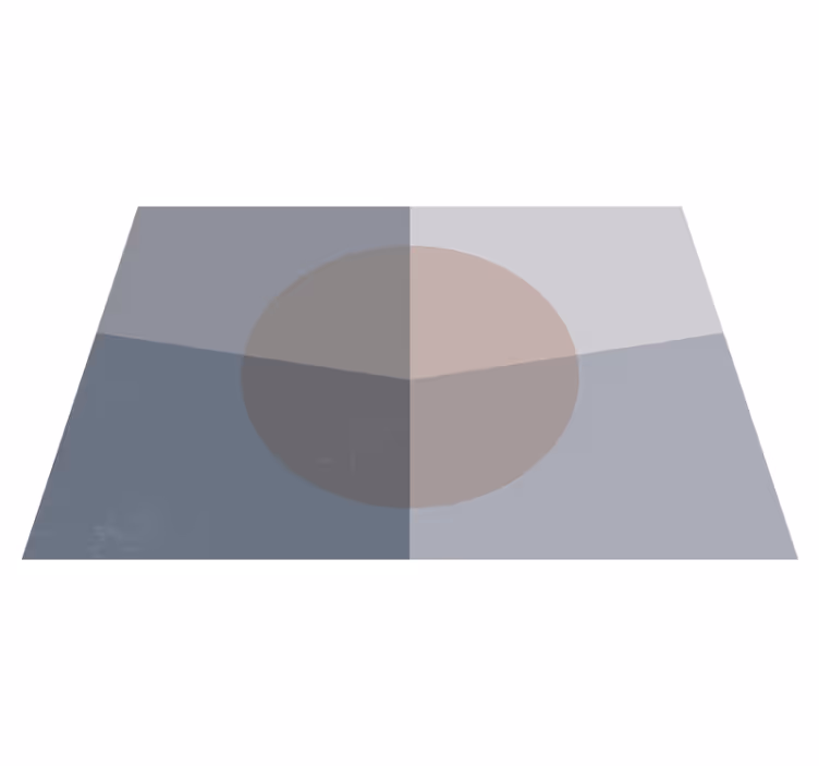 Overlappende cirkler geometriske vinyl tæppe - TenStickers