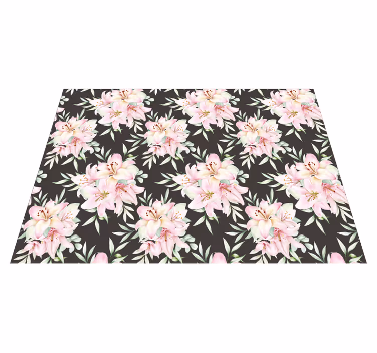 Blomsteragtig delikatesse Blomster og planter vinyltæppe - TenStickers