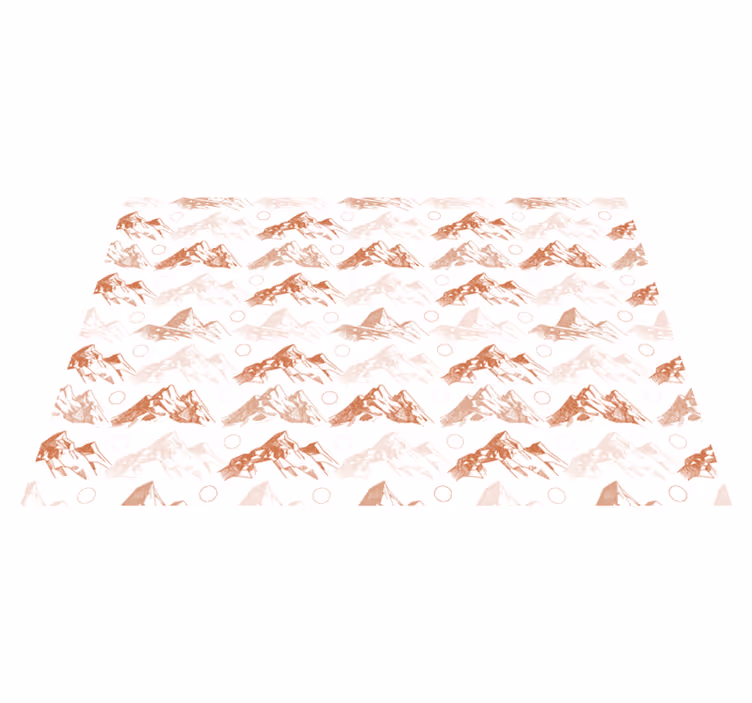 Bjergmønster natur vinyl tæppe - TenStickers