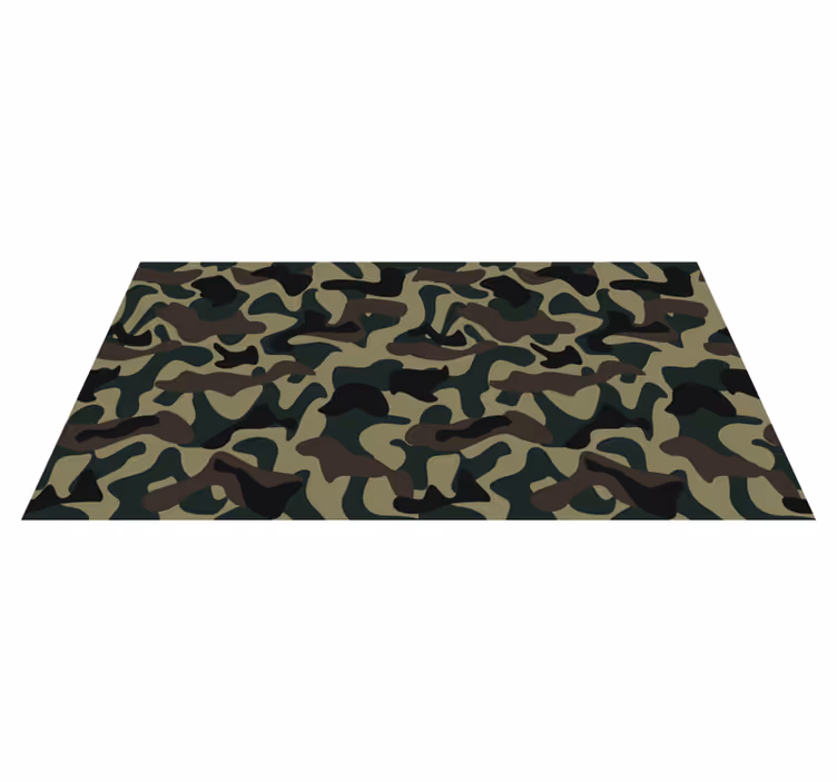 Camouflagemønster vinyltæppe med dyreprint - TenStickers