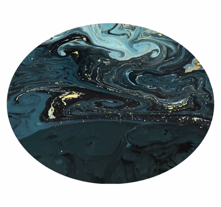 Swirlende marmor vinyl tæppe - TenStickers