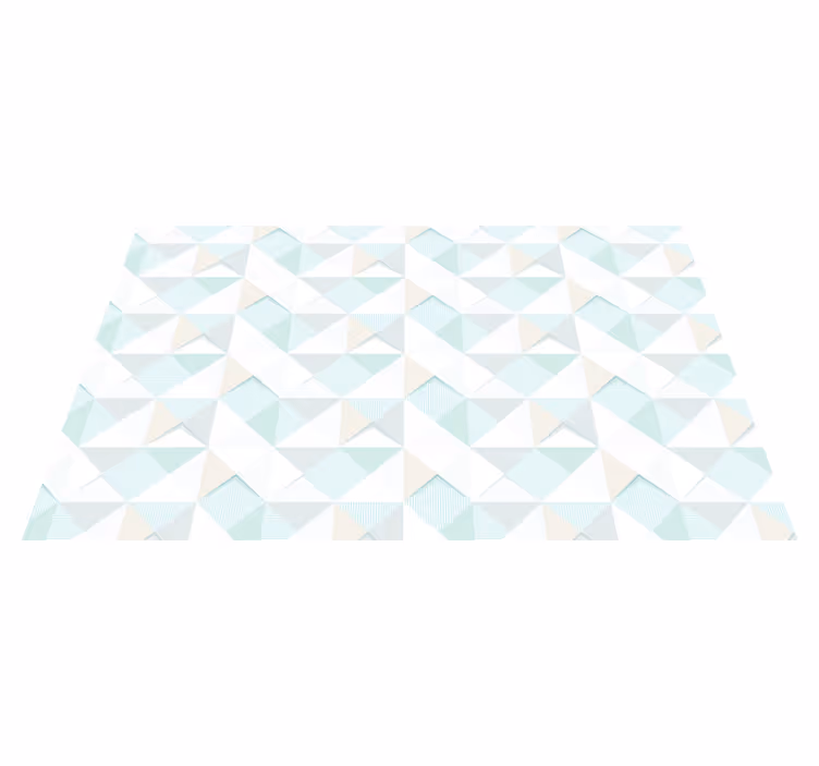 Geometrisk mønster overlay vinyl tæppe - TenStickers