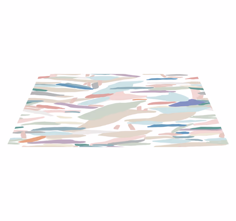 Minimalist abstract camouflage vinyl tæppe - TenStickers