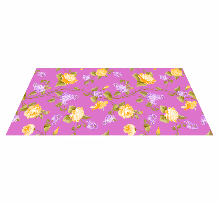 Blomster og planter vinyltæppe - TenStickers