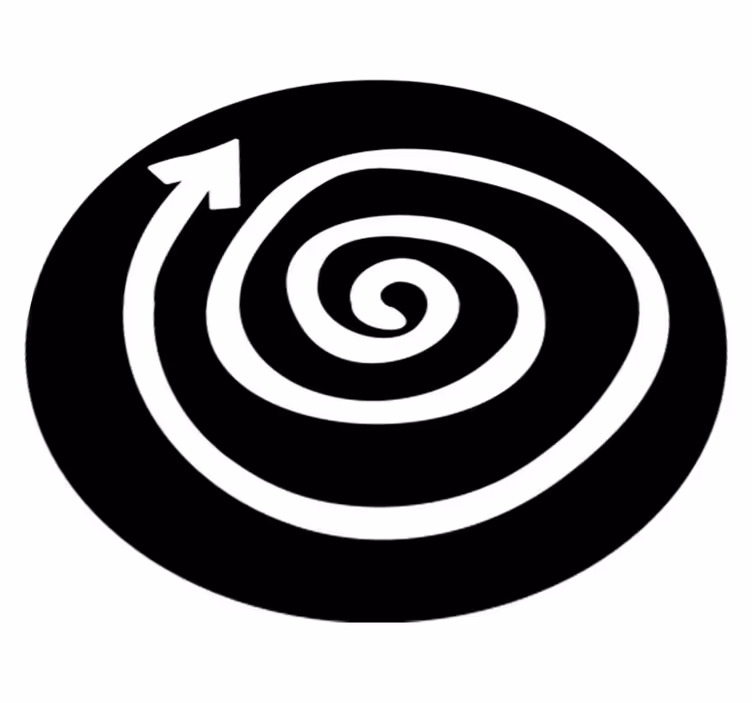 Spiraltæppe Vinyltæpper til teenagere - TenStickers