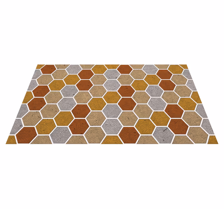 Honeycomb tekstur geometriske vinyltæpper - TenStickers